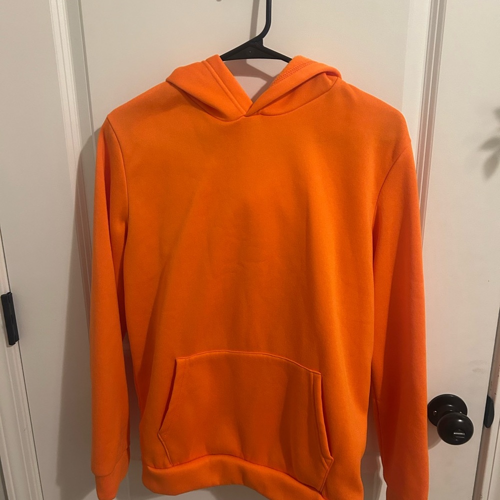 SHEIN Bright Orange Men's Hoodie